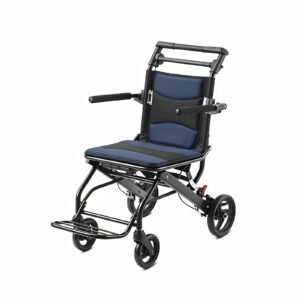 Suitcase-style Folding Travel Wheelchair featuring manual wheelchair and folding wheelchair; suited to air and rail travel
