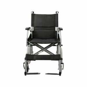 Compact Lightweight Folding Transit Wheelchair featuring manual wheelchair and folding wheelchair; suited to light home mobility