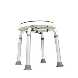 136 kg 360-degree Rotating Shower Stool with Removable Pad featuring 136 kg rotating shower stool; suited to Key functions and design features include. | Elderly shower chair view of 136 kg 360-degree Rotating Shower Stool with Removable Pad