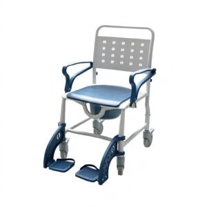 All-plastic Safety Commode Chair featuring aluminum commode chair and lightweight commode chair; suited to suitable for homes