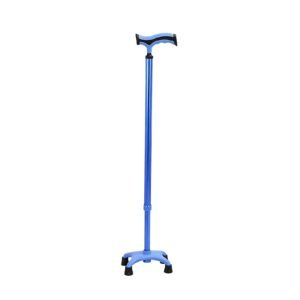 10-position Adjustable Aluminum Quad Cane featuring adjustable quad cane; suited to Key functions and design features include. | Four Prong Adjustable Telescopic Cane view of 10-position Adjustable Aluminum Quad Cane