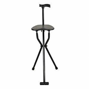 113 kg Lightweight Folding Tripod Cane Chair featuring 113 kg tripod cane chair; suited to Key functions and design features include. | Walking stick view of 113 kg Lightweight Folding Tripod Cane Chair