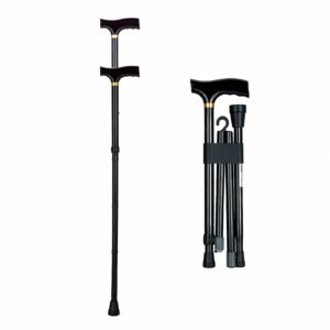 136 kg Four-section Folding Aluminum Walking Cane featuring 136 kg folding walking cane; suited to Key functions and design features include. | Walking stick view of 136 kg Four-section Folding Aluminum Walking Cane