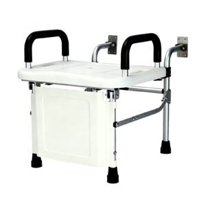 100 kg Folding Wall-mounted Shower and Squat-toilet Chair featuring 100 kg wall mounted shower chair; suited to Key functions and design features. | Foldable shower chair view of 100 kg Folding Wall-mounted Shower and Squat-toilet Chair