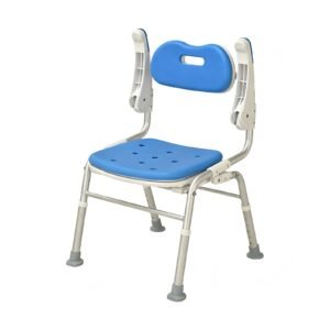 136 kg One-touch Folding Shower Chair with 15 cm Folded Profile featuring 15 cm folded bath seat; suited to Key functions and design features include. | Aluminum shower chair view of 136 kg One-touch Folding Shower Chair with 15 cm Folded Profile