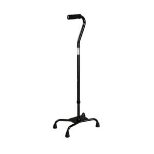 136 kg Adjustable Aluminum and Steel Quad Cane featuring 136 kg quad cane; suited to Key functions and design features include. | Walking cane view of 136 kg Adjustable Aluminum and Steel Quad Cane