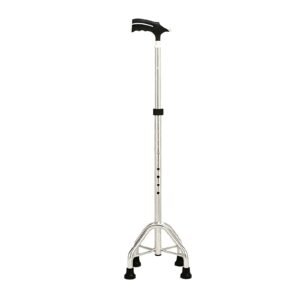 100 kg Adjustable Aluminum Quad Cane with Optional LED featuring 100 kg led quad cane; suited to Key functions and design features include. | Walking stick view of 100 kg Adjustable Aluminum Quad Cane with Optional LED