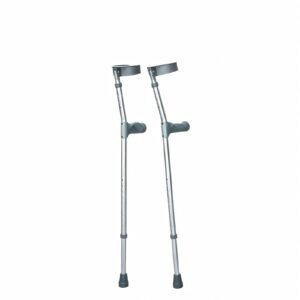 10-position Aluminum Forearm Crutch with Flip-up Cuff featuring 10 position elbow crutch; suited to Key functions and design features include. | Aluminum crutches view of 10-position Aluminum Forearm Crutch with Flip-up Cuff