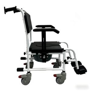 Aluminum Wheeled Pediatric Commode featuring aluminum commode chair and lightweight commode chair; suited to suitable for homes