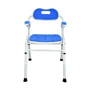 150 kg Folding Shower Chair with Flip-up Armrests featuring flip up arm bath seat; suited to Key functions and design features include. | Shower chair for senior view of 150 kg Folding Shower Chair with Flip-up Armrests