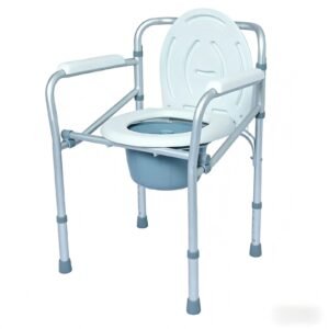 Anti-slip Commode Chair featuring aluminum commode chair and lightweight commode chair; suited to suitable as a commode