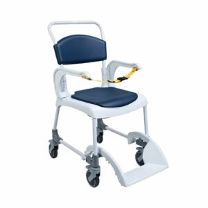 Waterproof Multi-function Shower Commode Chair featuring manual wheelchair and folding wheelchair; suited to home elder care