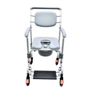 Assisted Commode Chair featuring aluminum commode chair and lightweight commode chair; suited to suitable for bedside toileting