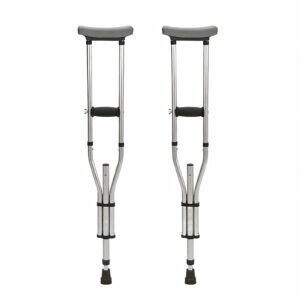 136 kg Detachable Three-section Aluminum Underarm Crutches – Pair featuring 136 kg detachable underarm crutch pair; suited to Key functions and design. | Multi Level Adjustable Underarm Crutches view of 136 kg Detachable Three-section Aluminum Underarm Crutches – Pair