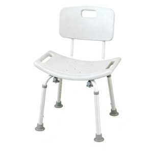 110 kg Lightweight Shower Chair with Backrest featuring lightweight bath seat; suited to Key functions and design features include. | Shower chair with back highlighting lightweight bath seat and 110 kg shower chair; suited to Key functions and design features include. | Aluminum shower chair view of 110 kg Lightweight Shower Chair with Backrest