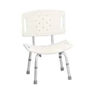 Medical-grade Aluminum Backrest Shower Chair with CE and FDA Claims featuring medical grade shower chair; suited to suitable for home bathrooms. | Shower chair for senior view of Medical-grade Aluminum Backrest Shower Chair with CE and FDA Claims