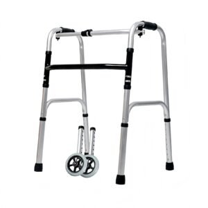 Basic Lightweight Folding Aluminum Walker featuring basic lightweight walker; suited to basic home mobility