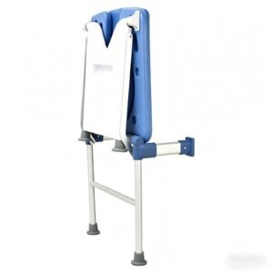 Bathroom Folding Wall Chair featuring aluminum commode chair and commode chair for adults; suited to suitable for compact bathrooms