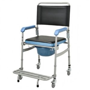 Bathroom Portable Commode Chair featuring aluminum commode chair and lightweight commode chair; suited to suitable for bedside toileting