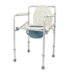 Bathroom Shower Commode featuring aluminum commode chair and lightweight commode chair; suited to suitable beside a bed