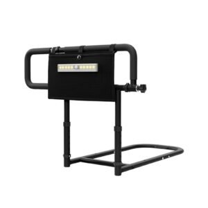 Folding Telescopic Bed Assist Rail featuring bed safety rail and bedside assist handle; suited to home elder care