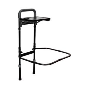 Bed Assist Rail with Folding Table and Sensor Light featuring bed safety rail; suited to home recovery