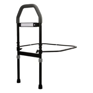 Bed Assist Rail with Motion-sensor Light featuring bed safety rail and bedside assist handle; suited to homes