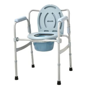Commode Chair with Armrests featuring aluminum commode chair and lightweight commode chair; suited to suitable beside a bed