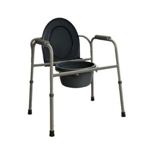 Commode Chair with Bedpan featuring aluminum commode chair and heavy duty commode chair; suited to suitable beside a bed
