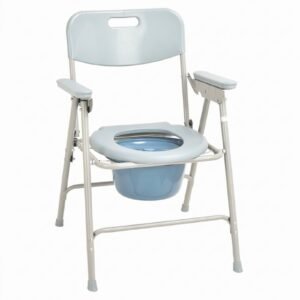 Commode Stool featuring commode chair steel and lightweight commode chair; suited to suitable for older residential bathrooms. | Lightweight commode chair view of Commode Stool