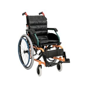 Multi-size Folding Pediatric Manual Wheelchair featuring folding wheelchair and mobility aid; suited to home pediatric care