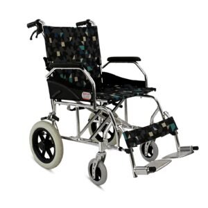 Compact Lightweight Folding Aluminum Wheelchair featuring manual wheelchair and folding wheelchair; suited to home elder care