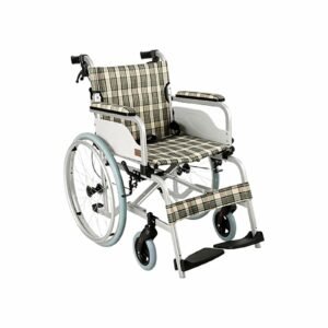 Ultra-light Folding Aluminum Rehabilitation Wheelchair featuring manual wheelchair; suited to home rehabilitation