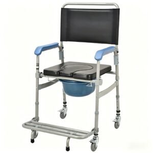 Detachable Foldable Commode Chair featuring aluminum commode chair and lightweight commode chair; suited to suitable for bedside toileting