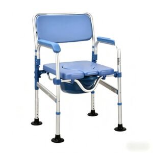 Detachable Folding Commode Chair featuring aluminum commode chair and lightweight commode chair; suited to suitable beside a bed