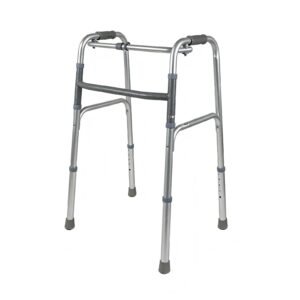 Wheel-free Folding Aluminum Walker featuring wheel free aluminum walker; suited to early postoperative gait training