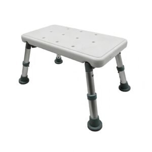 100 kg Ultra-light Adjustable Shower and Step Stool featuring shower step stool; suited to Key functions and design features include. | Basic shower chair view of 100 kg Ultra-light Adjustable Shower and Step Stool