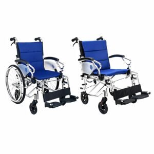 Ultra-light Extra-wide Aluminum Rehabilitation Wheelchair featuring manual wheelchair; suited to higher-comfort home care