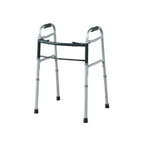 100 kg Folding Four-foot Aluminum Walker featuring 100 kg four foot walker; suited to Key functions and design features include. | Lightweight folding walker view of 100 kg Folding Four-foot Aluminum Walker