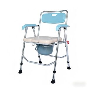 Folding Commode Chair with Backrest featuring commode chair steel and lightweight commode chair; suited to suitable beside a bed