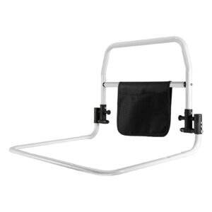Lightweight Folding Bed Assist Frame featuring bed safety rail and bedside assist handle; suited to small homes