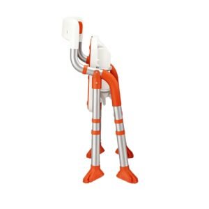 100 kg Folding 3D Hygiene-groove Shower Chair featuring folding hygiene shower chair; suited to Key functions and design features include. | Shower chair with back and handles view of 100 kg Folding 3D Hygiene-groove Shower Chair