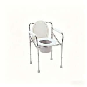 Height-adjustable Commode Chair featuring aluminum commode chair and lightweight commode chair; suited to suitable for bedside and nearby toileting in. | Commode chair for adults view of Height-adjustable Commode Chair