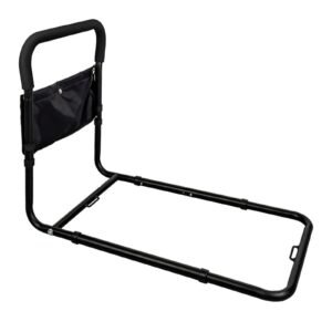 Lightweight Aluminum Telescopic Bed Assist Rail featuring bed safety rail and bedside assist handle; suited to home elder care