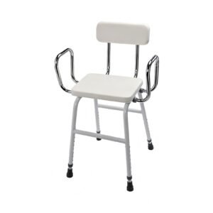 100 kg Modular Adjustable High Shower and Utility Chair featuring modular high shower chair; suited to Key functions and design features include. | Aluminum shower chair view of 100 kg Modular Adjustable High Shower and Utility Chair