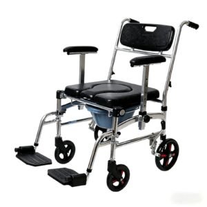Home Commode Chair with Armrests featuring aluminum commode chair and lightweight commode chair; suited to suitable for bedside toileting