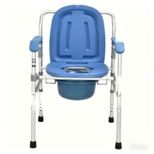 Home Foldable Commode Chair featuring aluminum commode chair and lightweight commode chair; suited to suitable for bedside toileting
