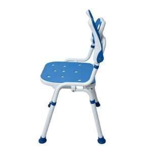 136 kg Folding Shower Chair with Flip-up Arms featuring flip up arm bath seat; suited to Key functions and design features include. | Foldable shower chair view of 136 kg Folding Shower Chair with Flip-up Arms