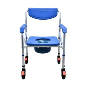 Home Wheeled Commode Chair featuring aluminum commode chair and lightweight commode chair; suited to suitable for bedside toileting
