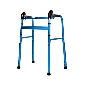 Folding Slope Walker with Rotating Feet featuring stair walking aid; suited to negotiating slopes and stairs at home. | Lightweight Walker view of Folding Slope Walker with Rotating Feet